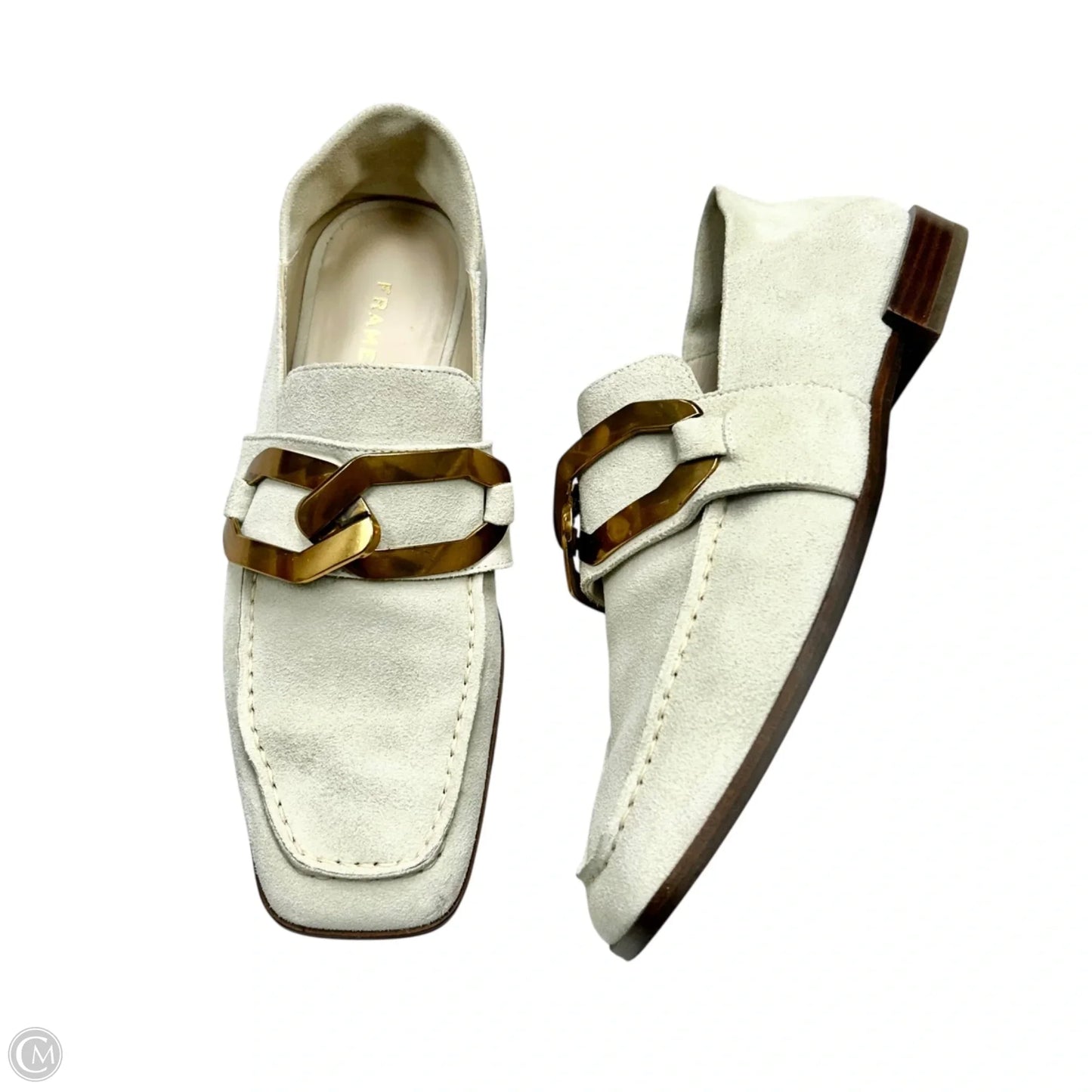 Shoes Flats By Frame In Grey, Size: 5.5