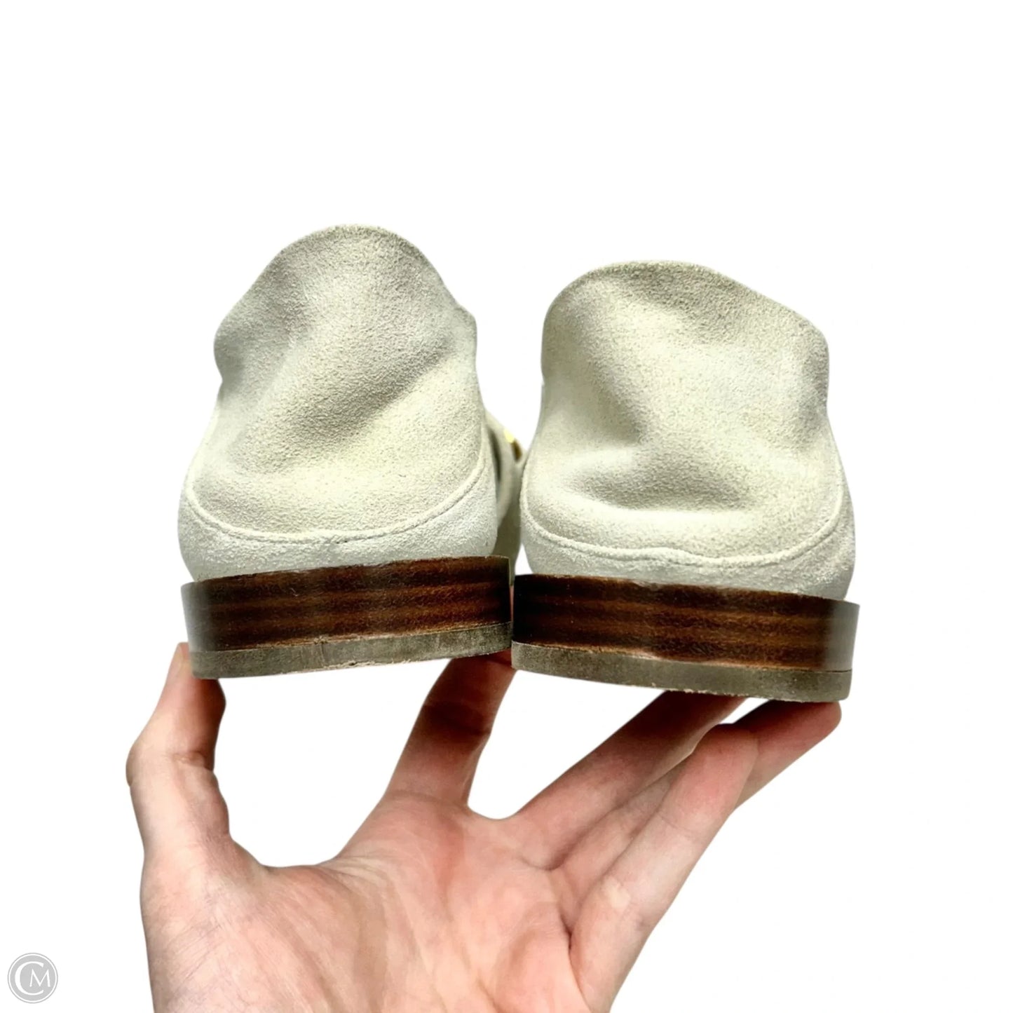 Shoes Flats By Frame In Grey, Size: 5.5