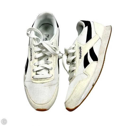 Shoes Athletic By Reebok In Black & White, Size: 8.5