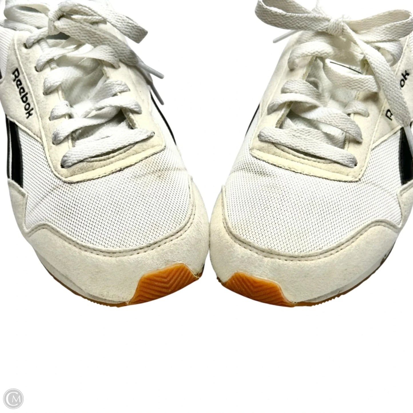 Shoes Athletic By Reebok In Black & White, Size: 8.5