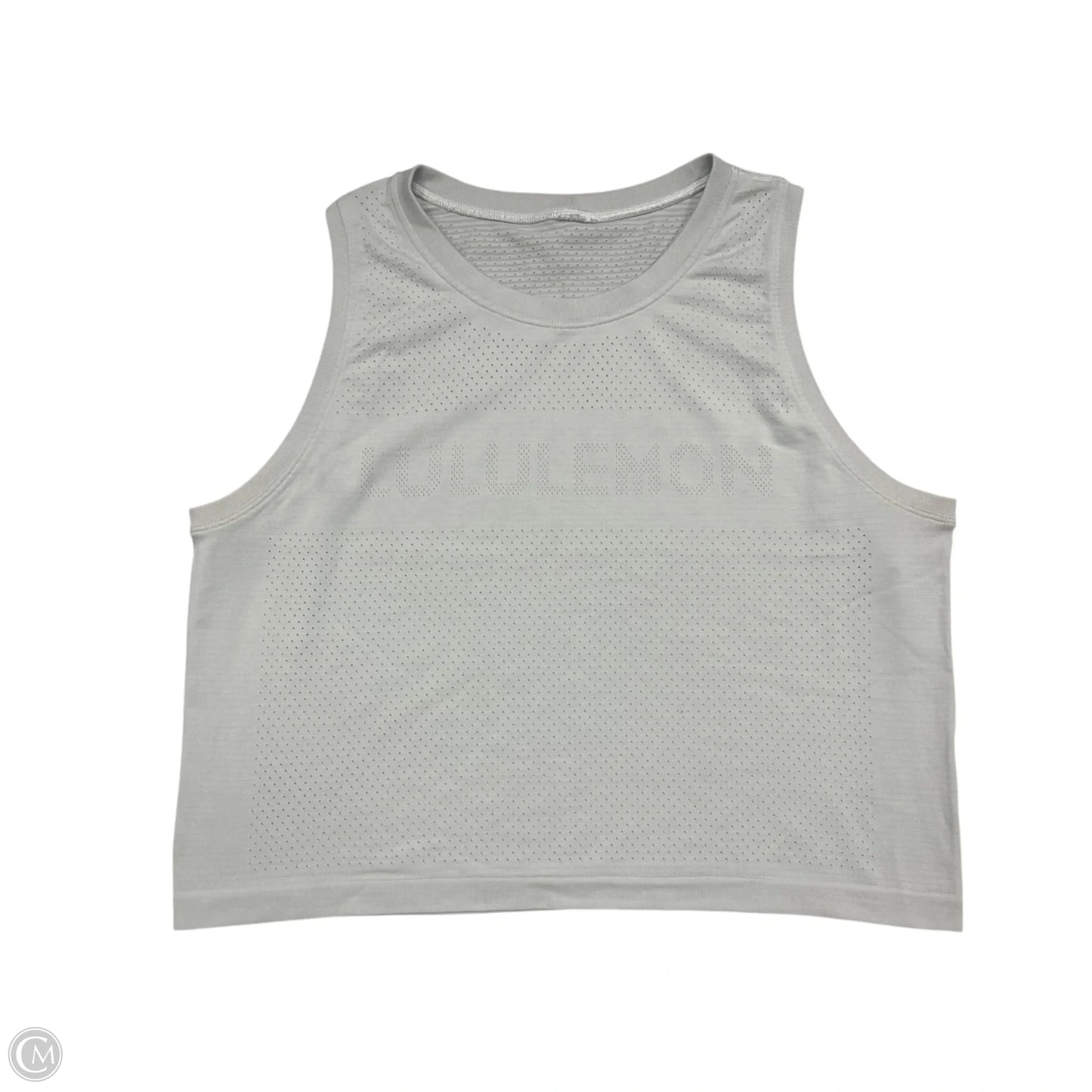Athletic Tank Top By Lululemon In Grey, Size: M
