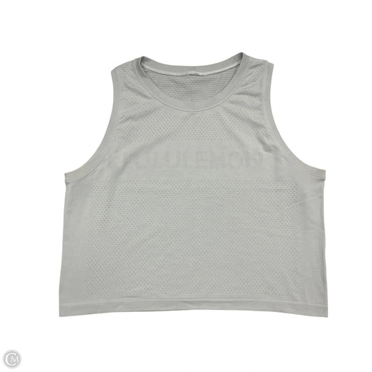 Athletic Tank Top By Lululemon In Grey, Size: M