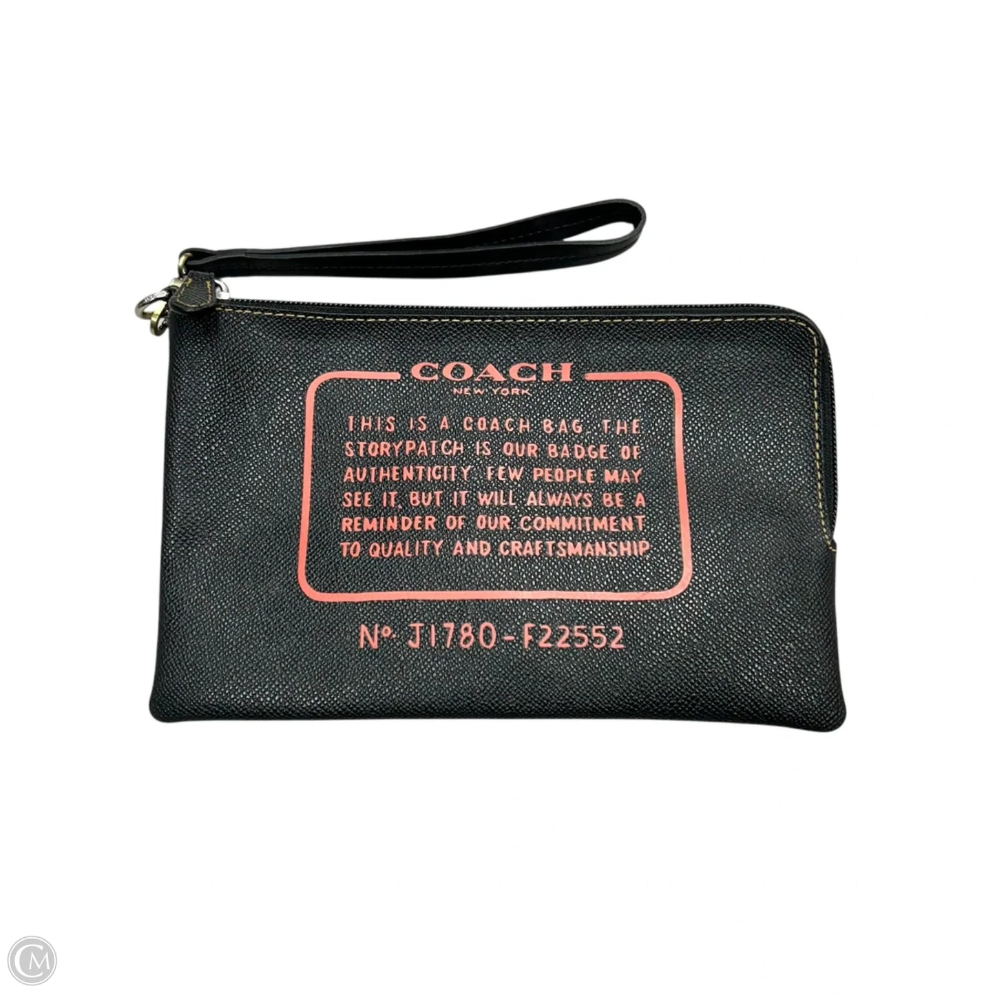 Wristlet Designer By Coach, Size: Large