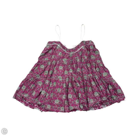 Dress Casual Short By Free People In Green & Pink, Size: S