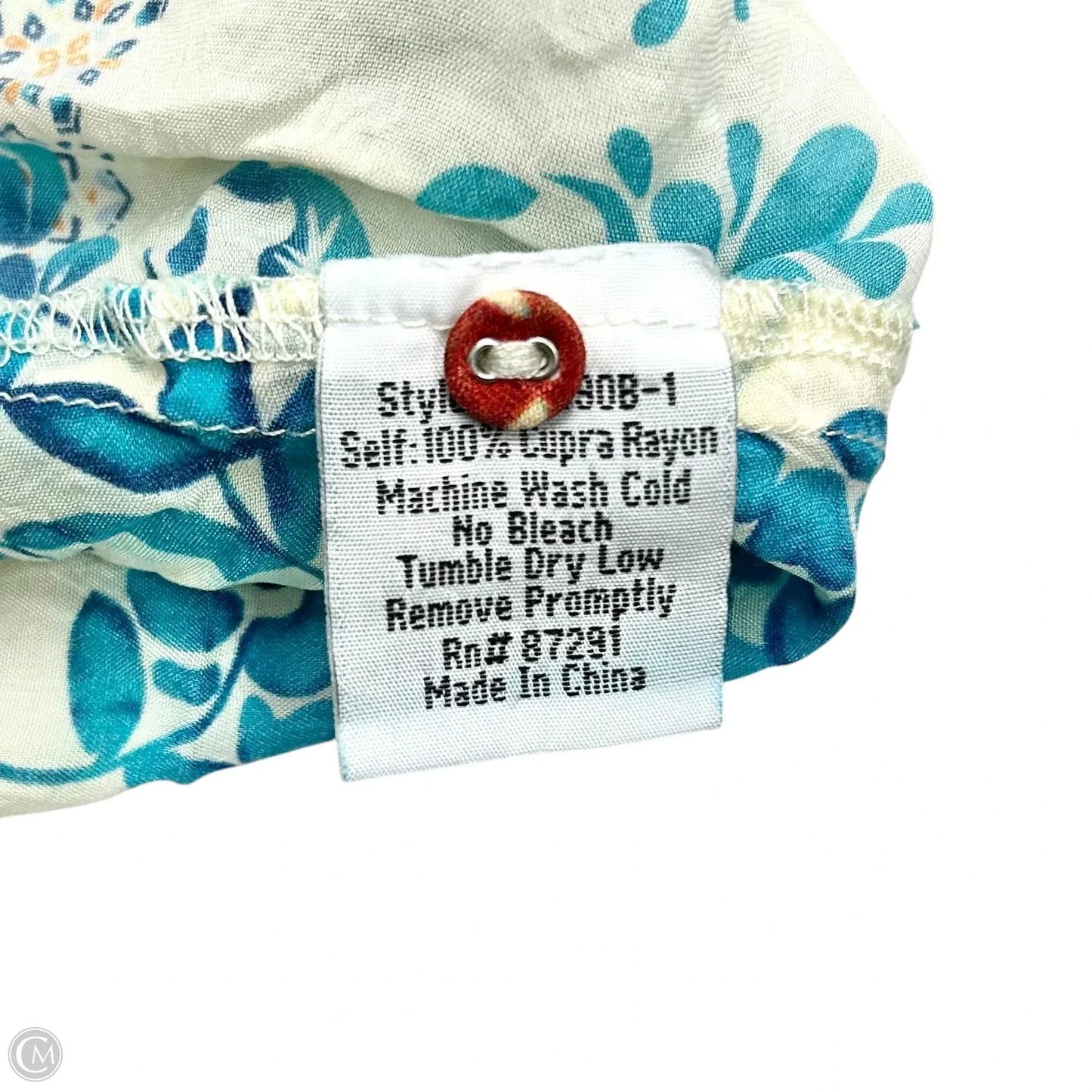 Tunic Short Sleeve By Johnny Was In Multi-colored, Size: S