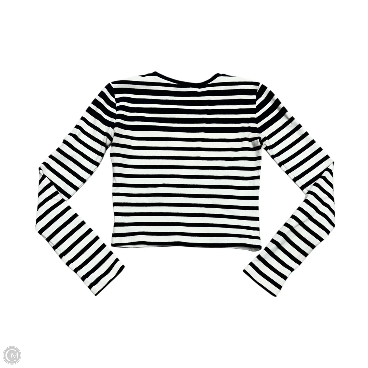 Top Long Sleeve Luxury Designer By Alexander Wang In Striped Pattern, Size: Xs