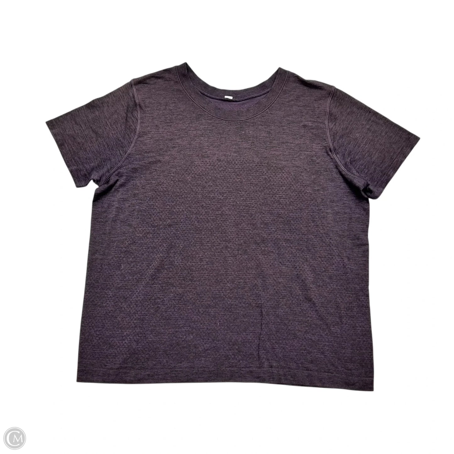 Athletic Top Short Sleeve By Lululemon In Purple, Size: M
