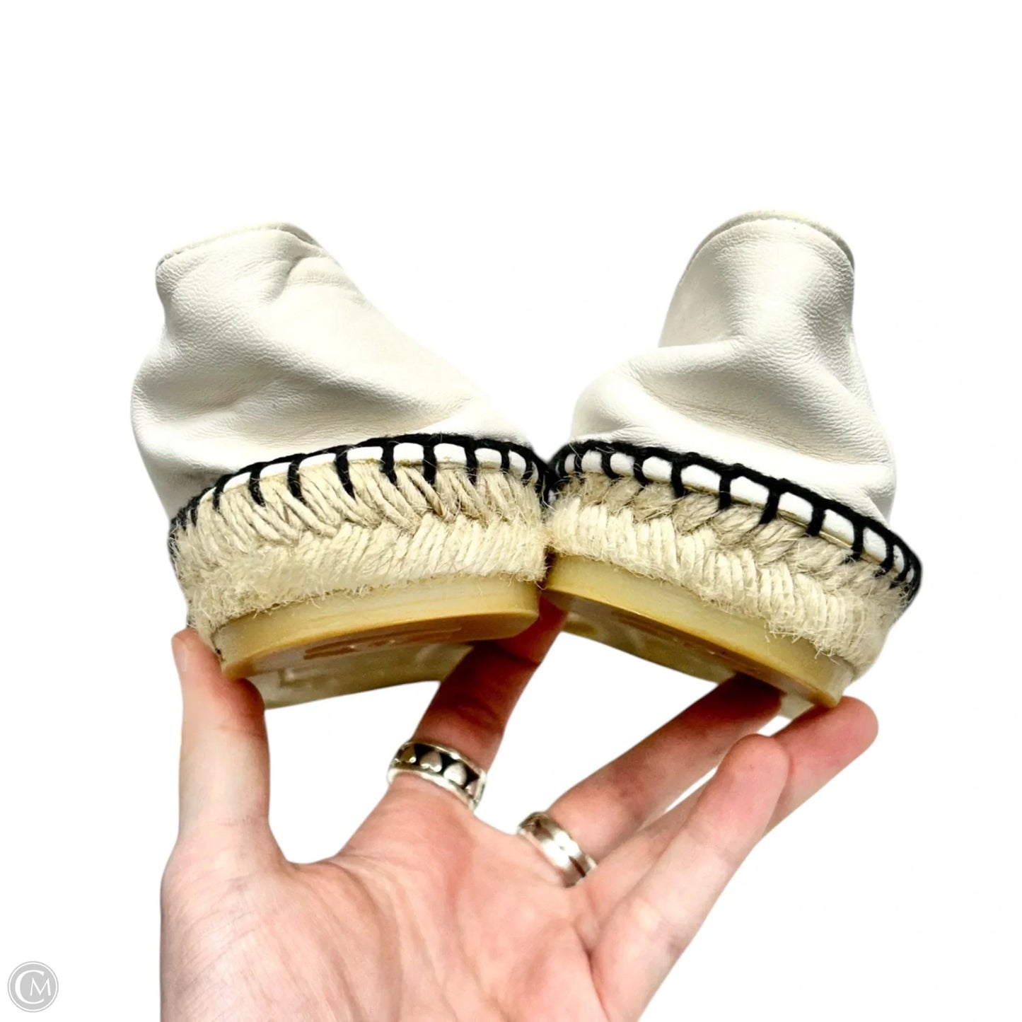 Shoes Luxury Designer By Chanel In Black & White, Size: 10.5