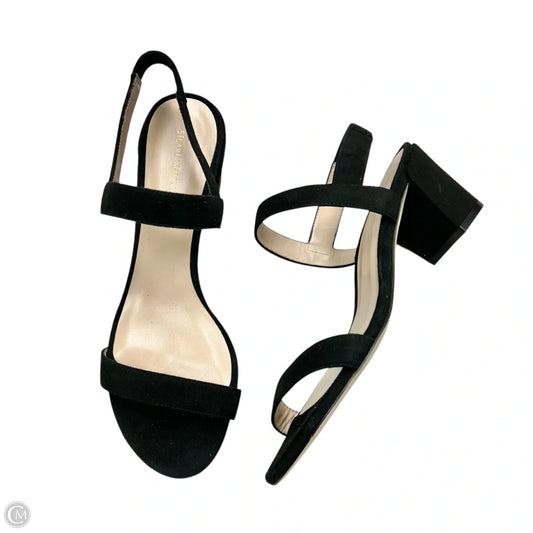 Sandals Designer By Stuart Weitzman In Black, Size: 8