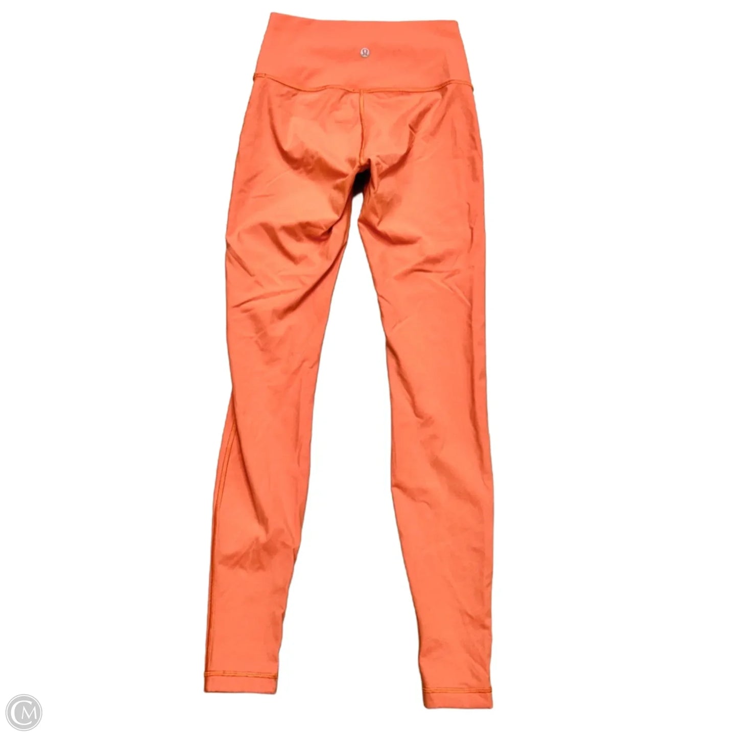 Athletic Leggings By Lululemon In Orange, Size: S