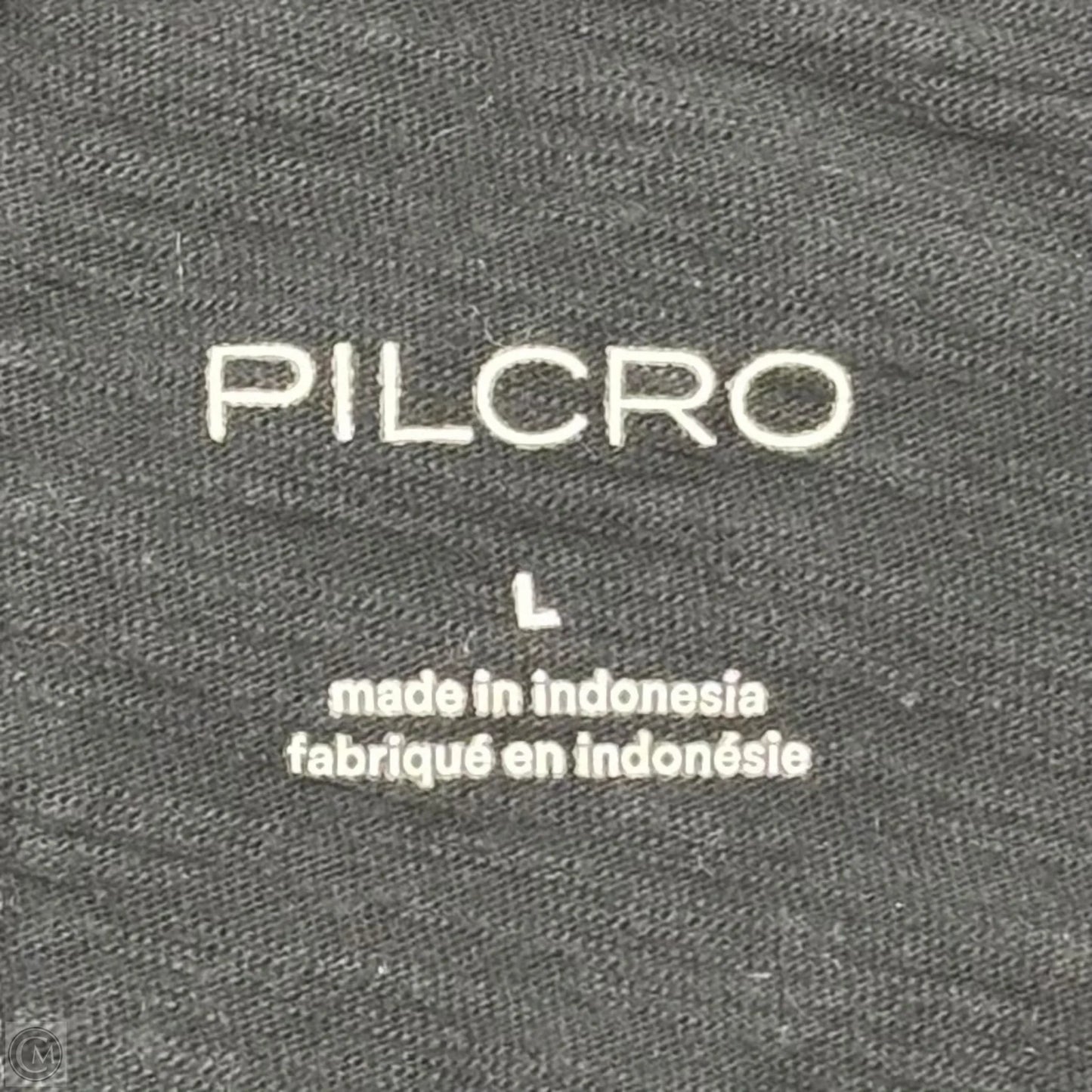 Top Short Sleeve By Pilcro In Black & Gold, Size: L
