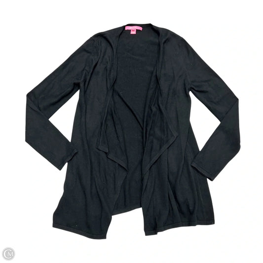 Sweater Cardigan Designer By Lilly Pulitzer In Black, Size: M