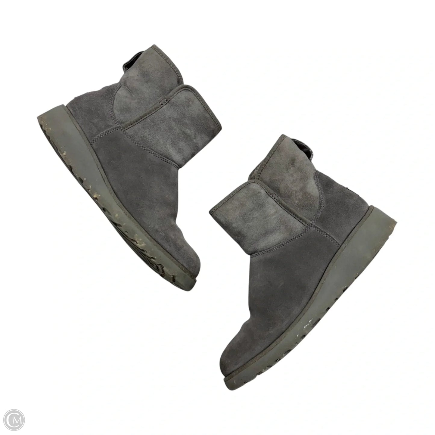 Boots Designer By Ugg In Grey, Size: 9.5