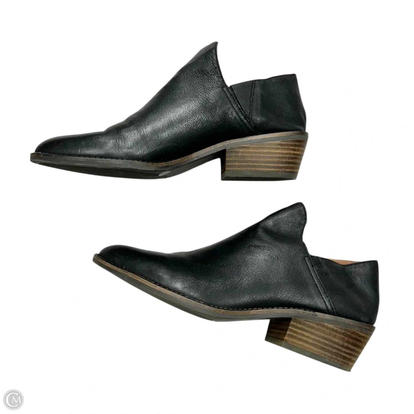 Boots Leather By Lucky Brand In Black, Size: 9