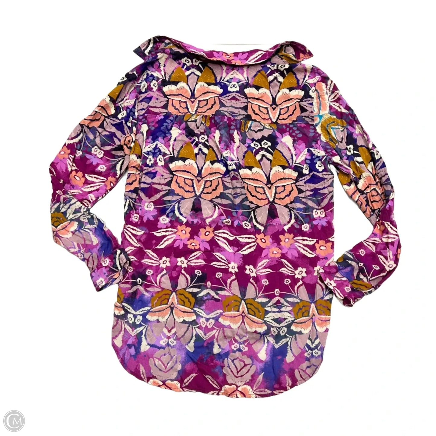 Top Long Sleeve By Pilcro In Purple, Size: M