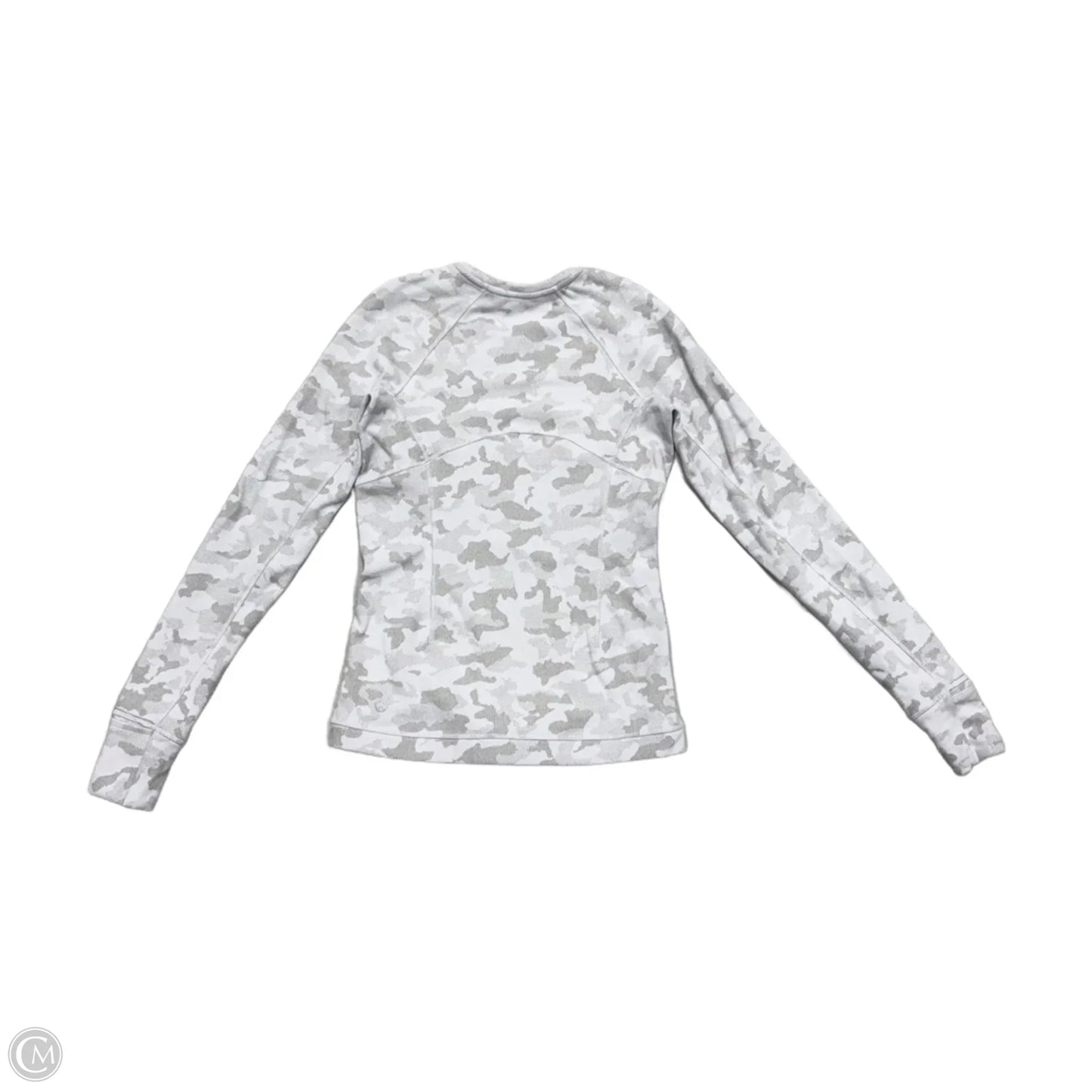 Athletic Top Long Sleeve Crewneck By Lululemon In Camouflage Print, Size: S