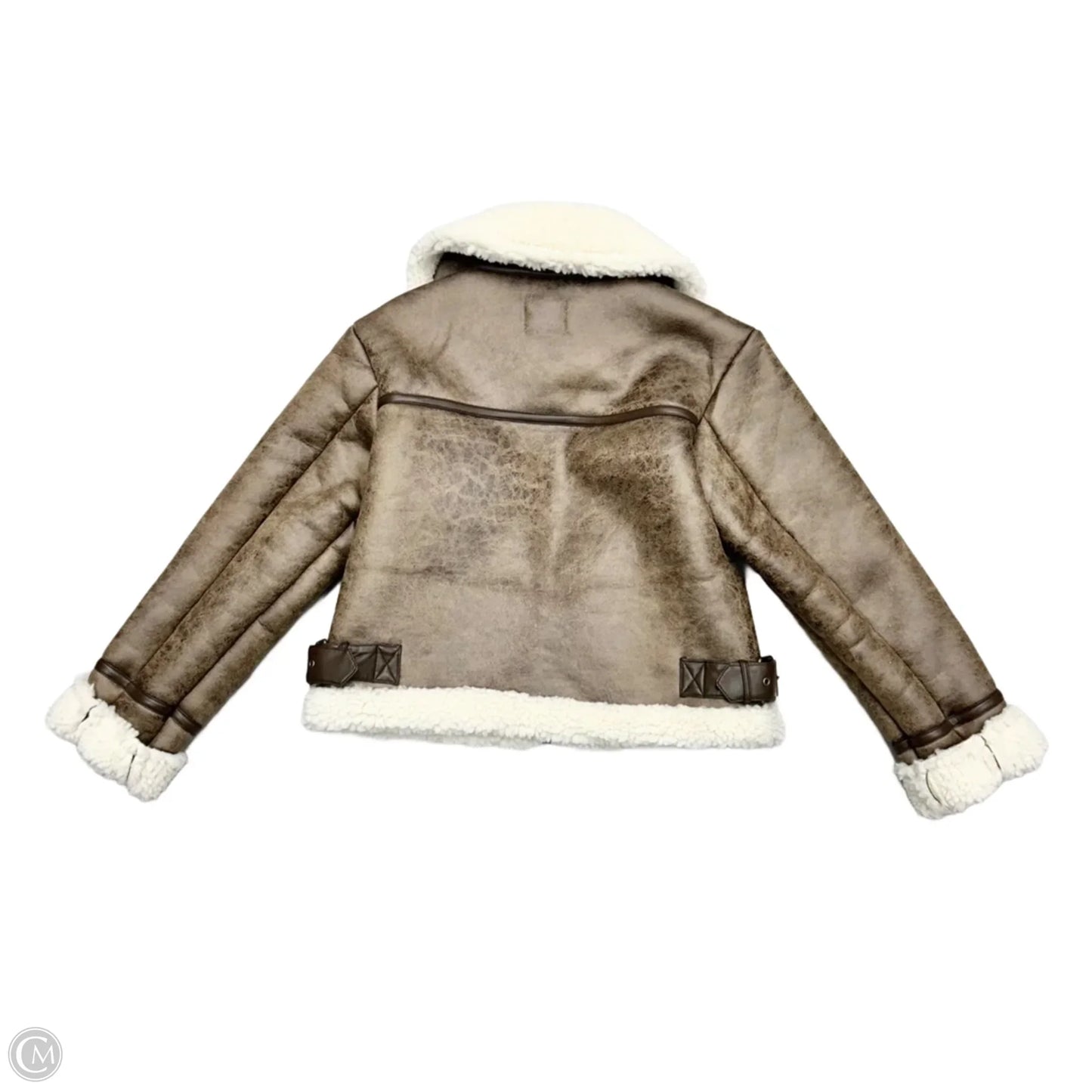Coat Other By Loft In Brown & Cream, Size: Xsp