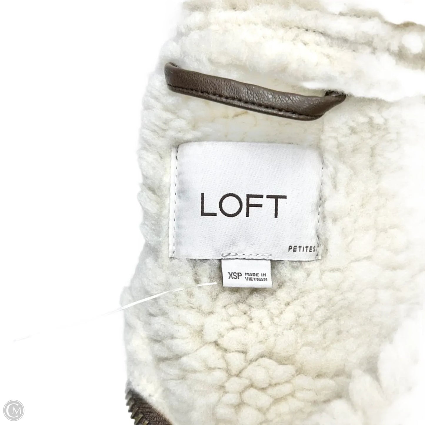 Coat Other By Loft In Brown & Cream, Size: Xsp