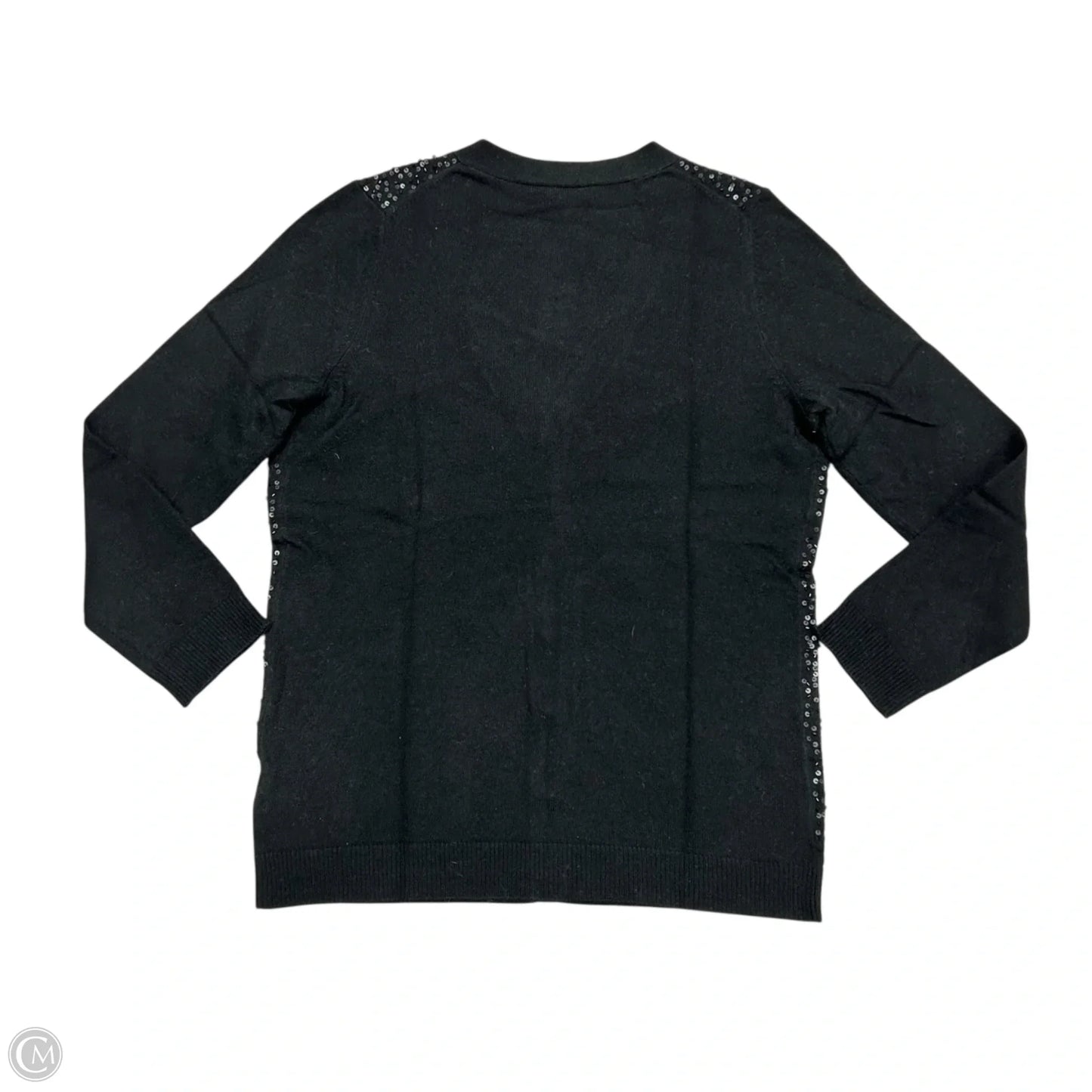 Sweater Cardigan By Talbots In Black, Size: M