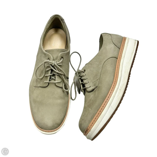 Shoes Flats By Clarks In Green, Size: 8.5