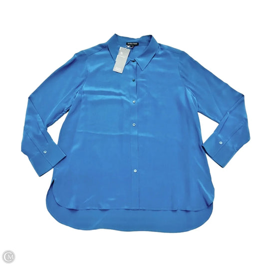 Top Long Sleeve By Eileen Fisher In Blue, Size: S