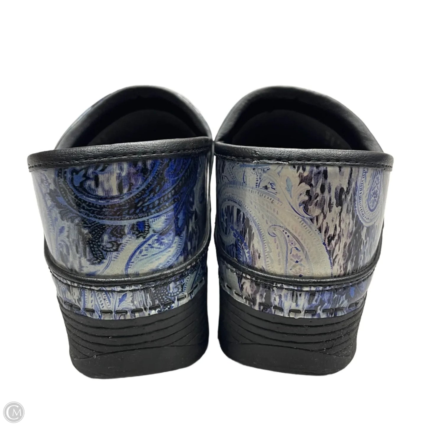 Shoes Heels Platform By Dansko In Blue & Silver, Size: 8.5