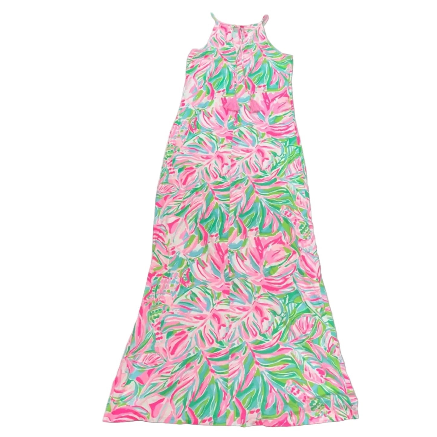 Dress Designer By Lilly Pulitzer In Green & Pink, Size: S