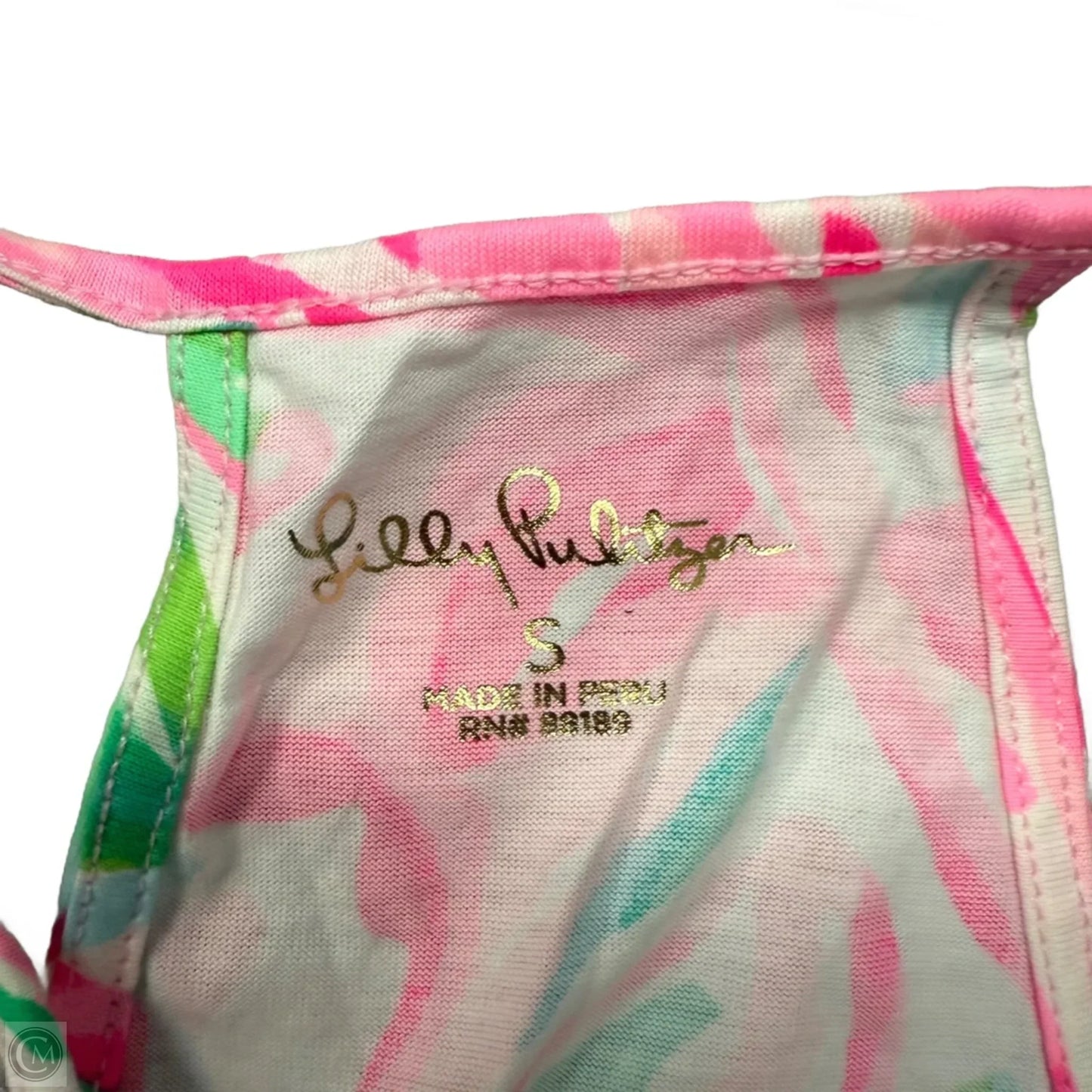 Dress Designer By Lilly Pulitzer In Green & Pink, Size: S