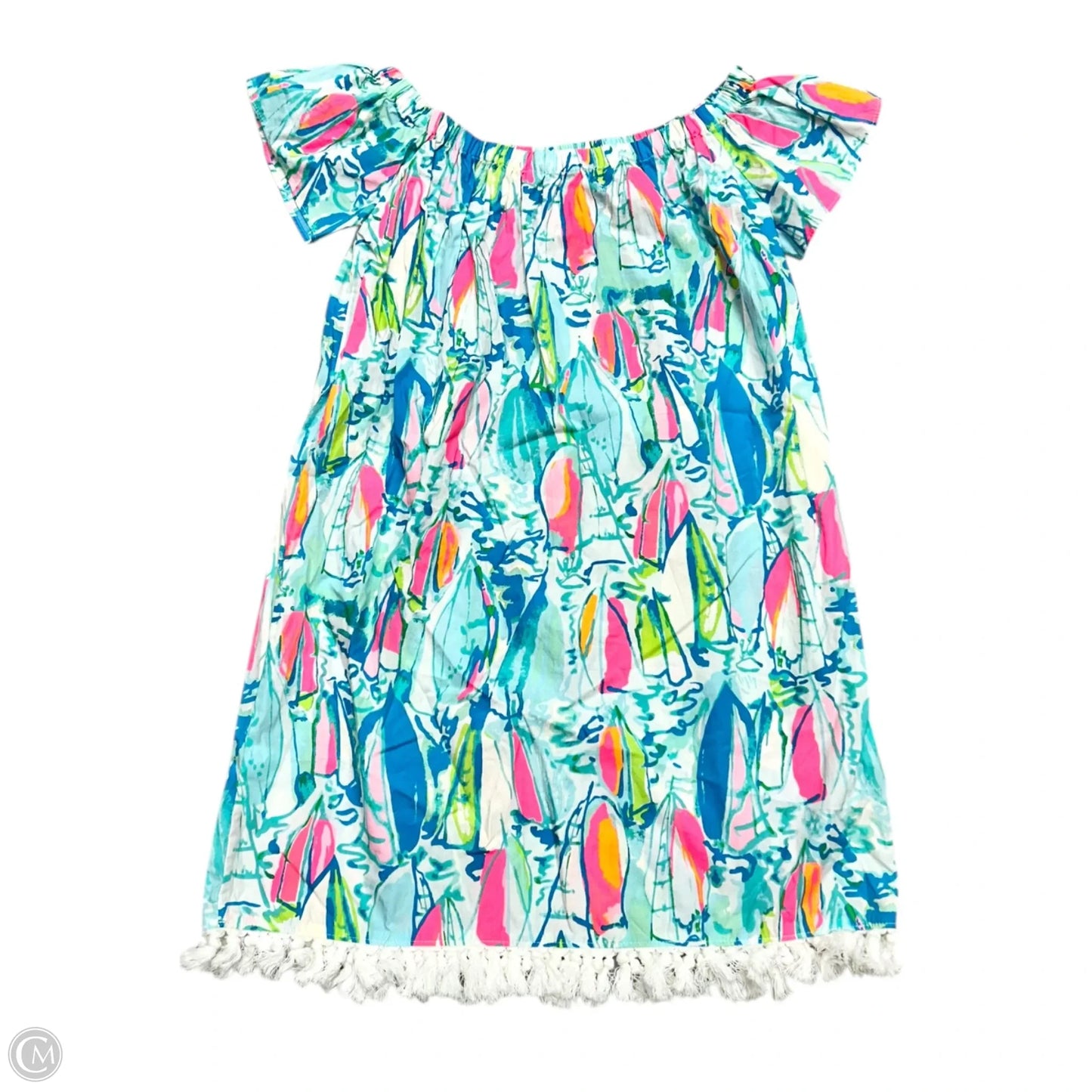 Dress Designer By Lilly Pulitzer In Nautical Print, Size: M