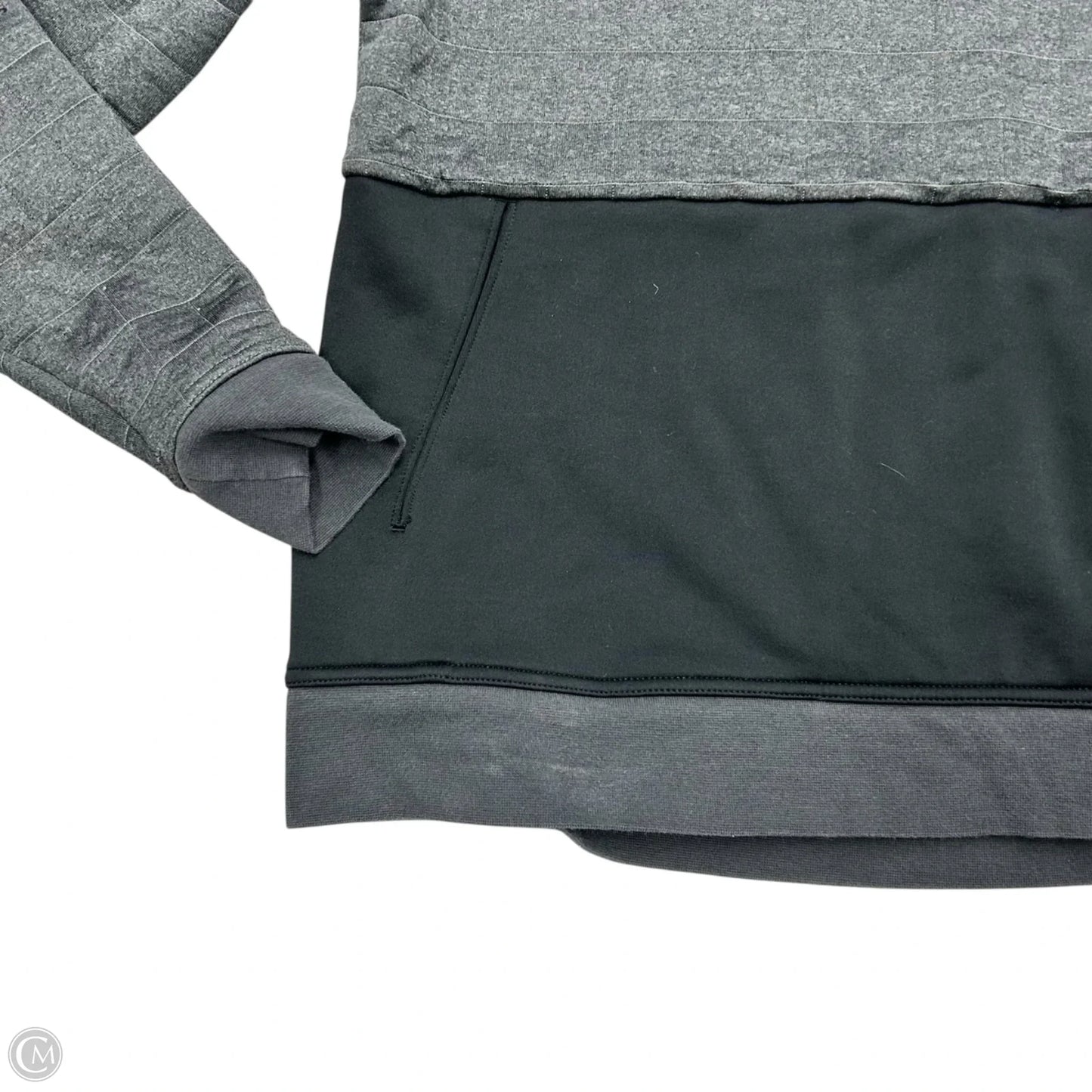 Sweatshirt Hoodie By The North Face In Black & Grey, Size: S