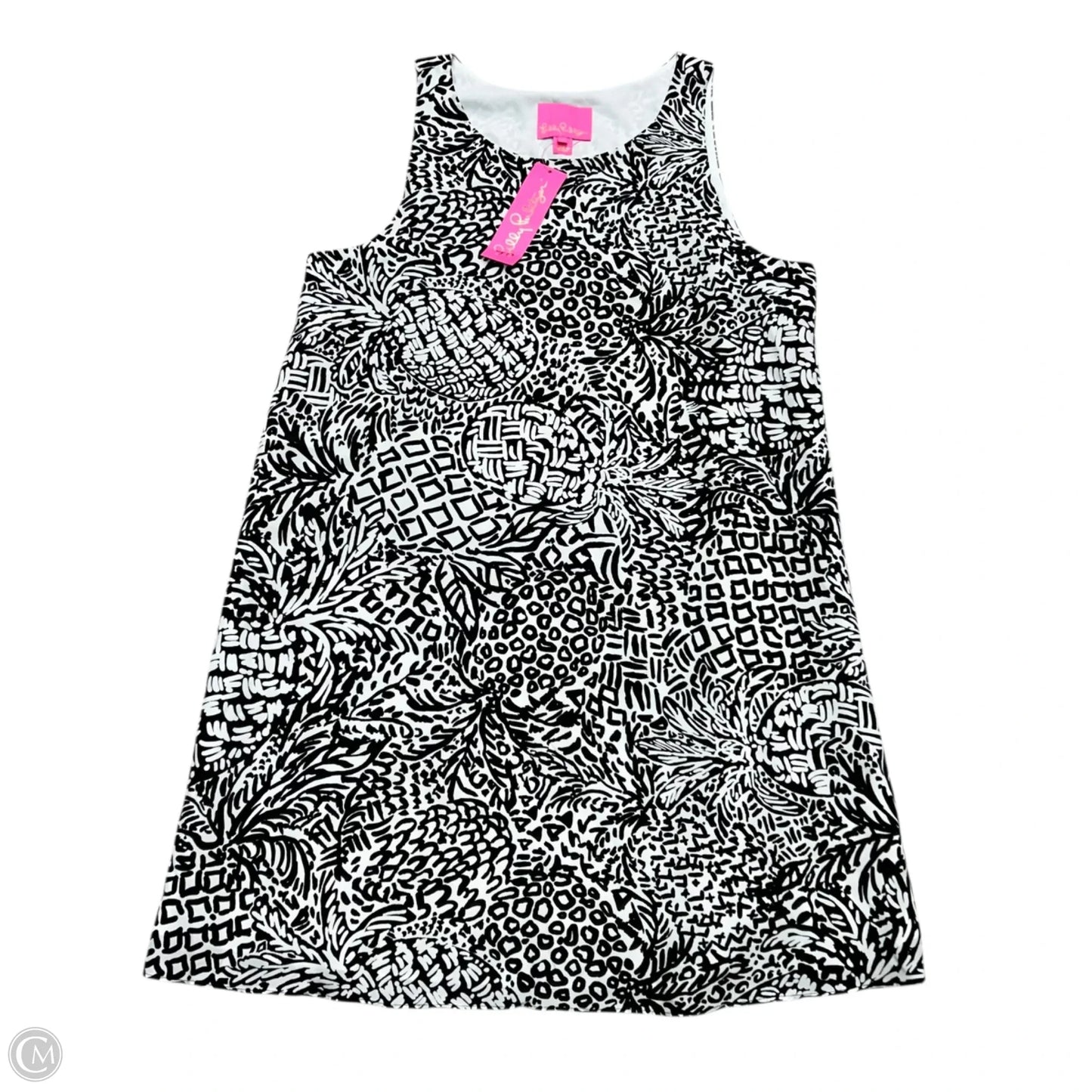 Dress Designer By Lilly Pulitzer In Black & White, Size: L