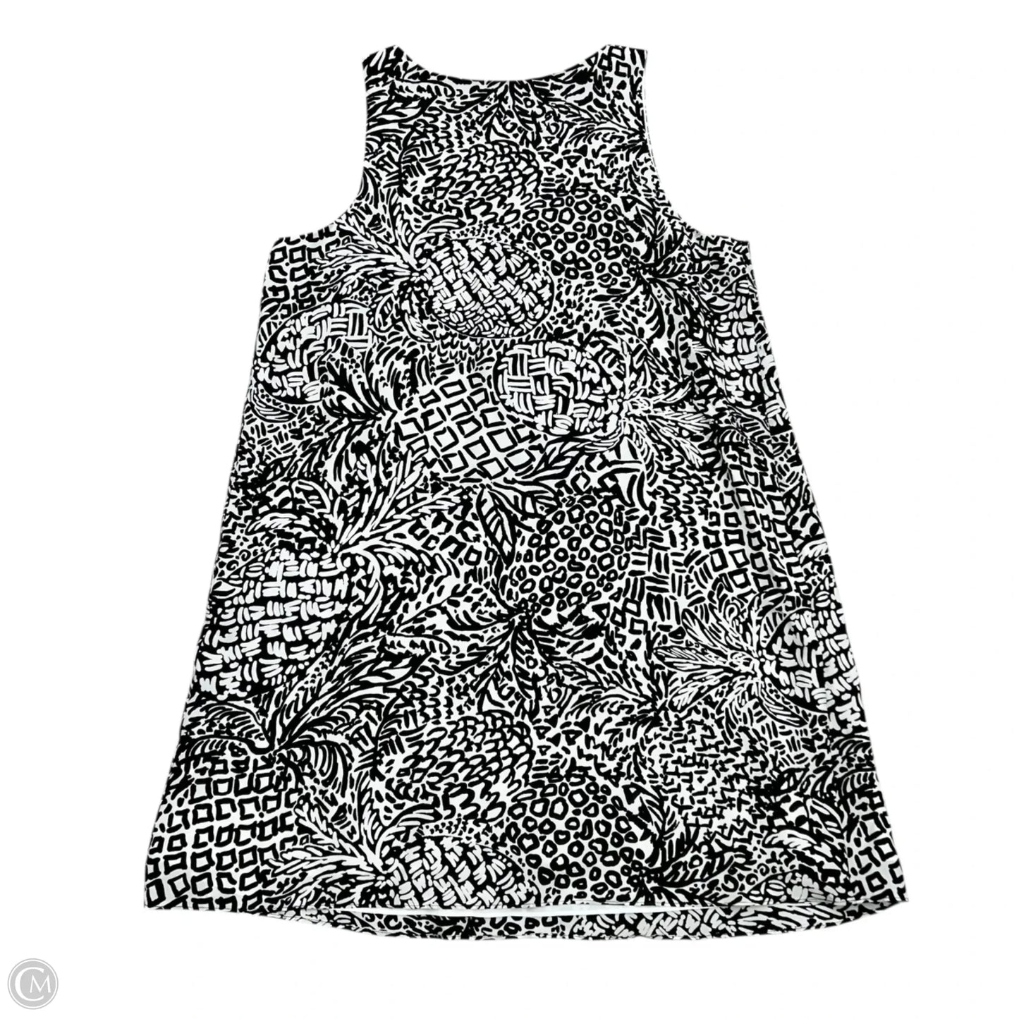 Dress Designer By Lilly Pulitzer In Black & White, Size: L