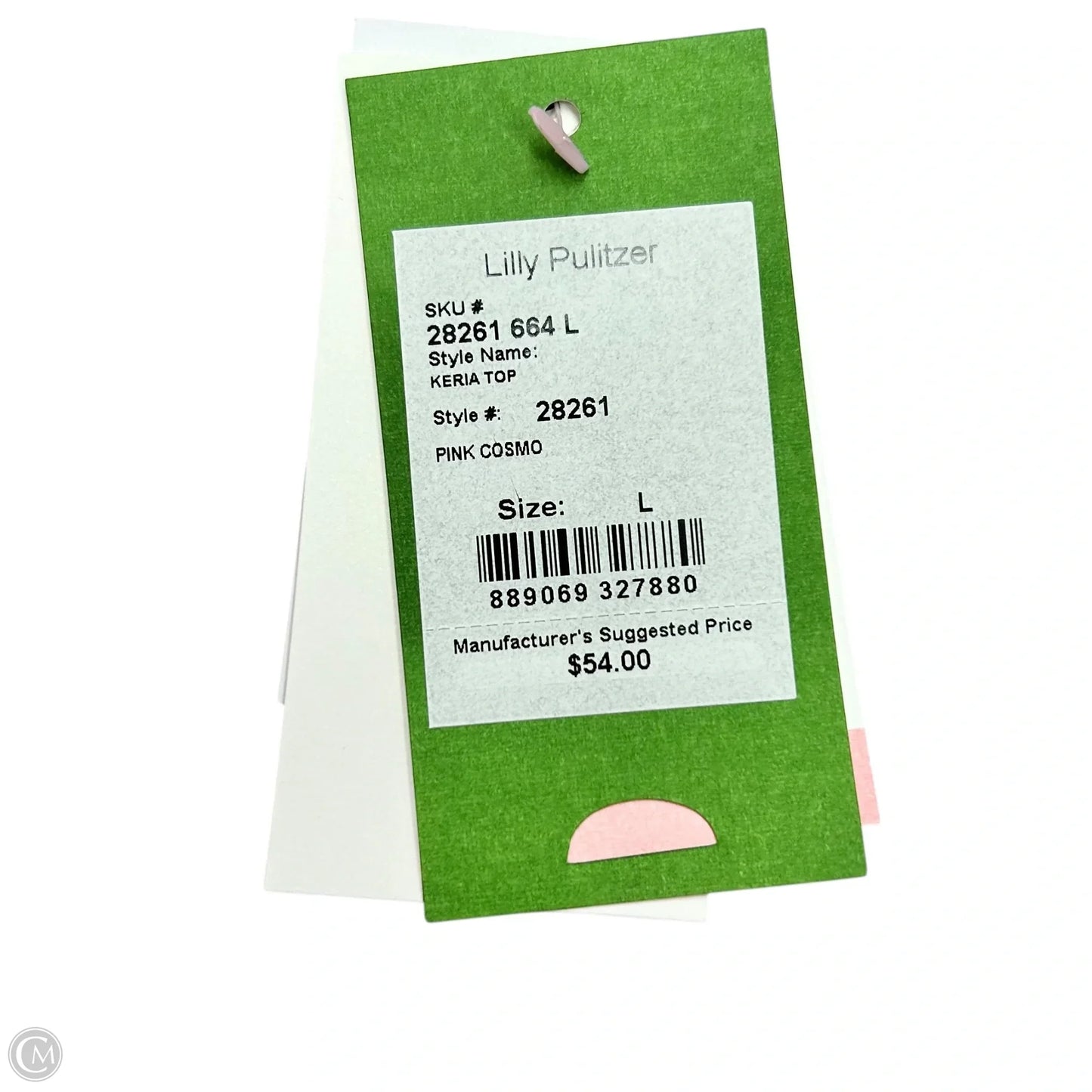 Top Short Sleeve Designer By Lilly Pulitzer In Pink, Size: L