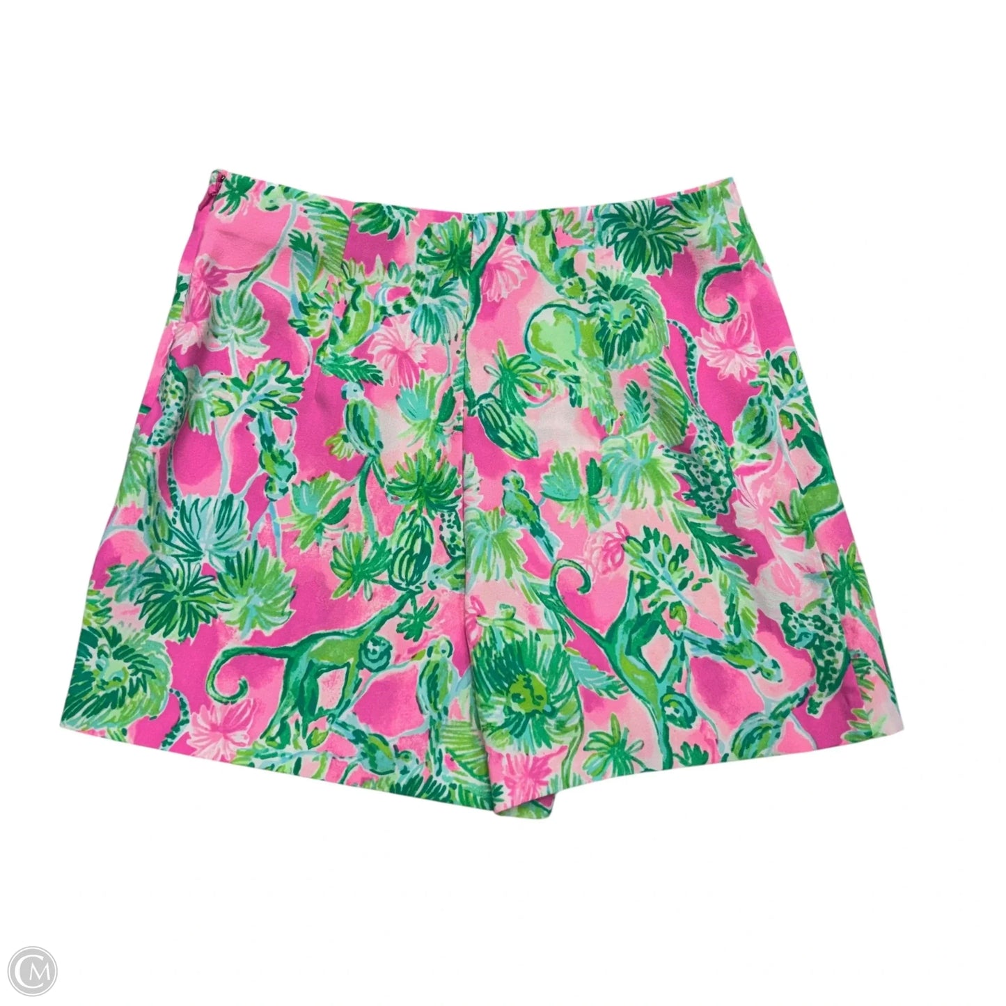 Skort Designer By Lilly Pulitzer In Green & Pink, Size: 2