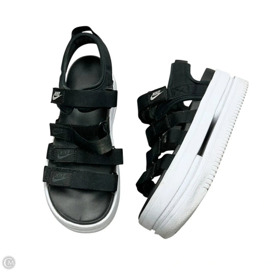 Sandals Sport By Nike In Black & White, Size: 8