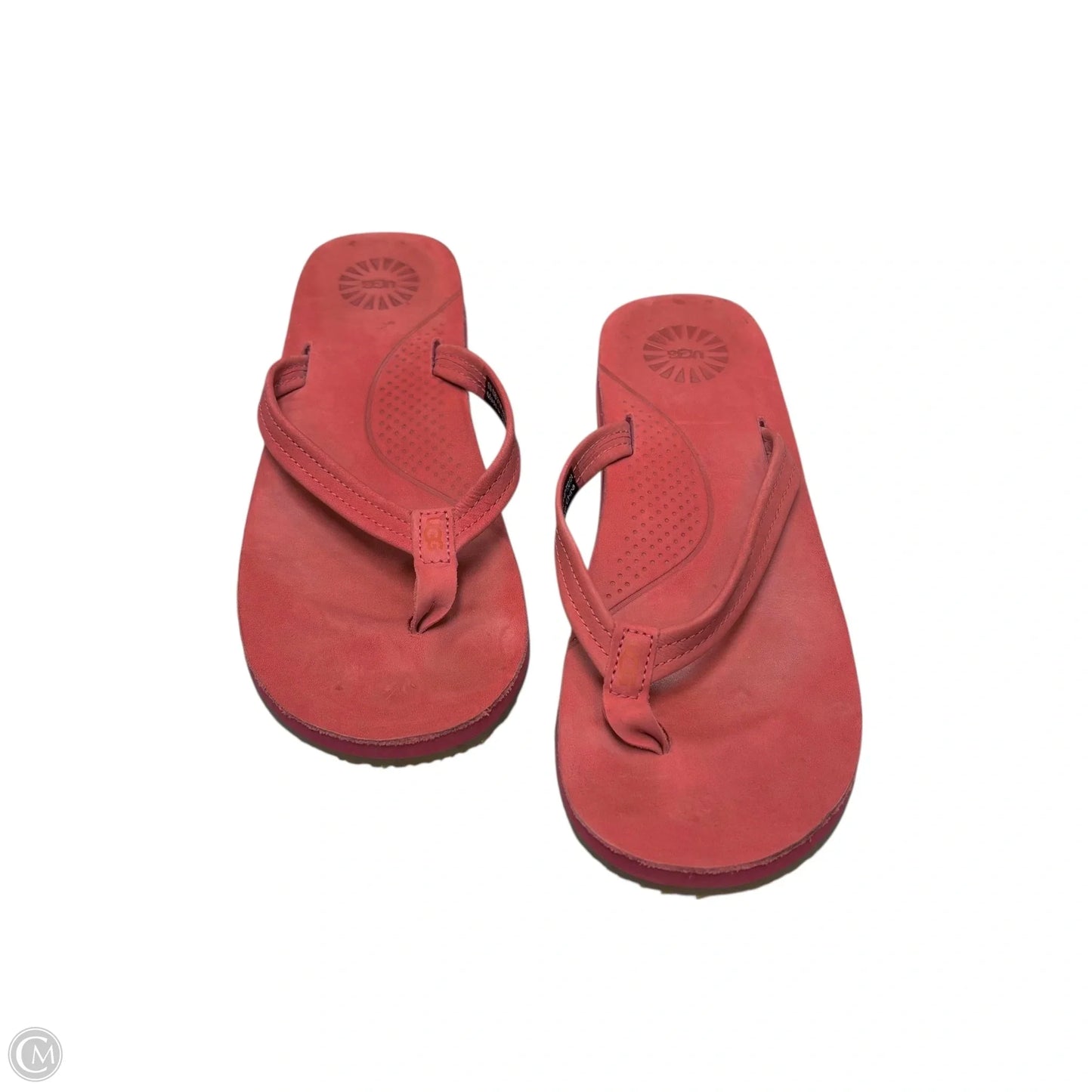 Sandals Designer By Ugg In Red, Size: 7