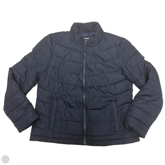 Coat Puffer & Quilted By Gap In Navy, Size: M