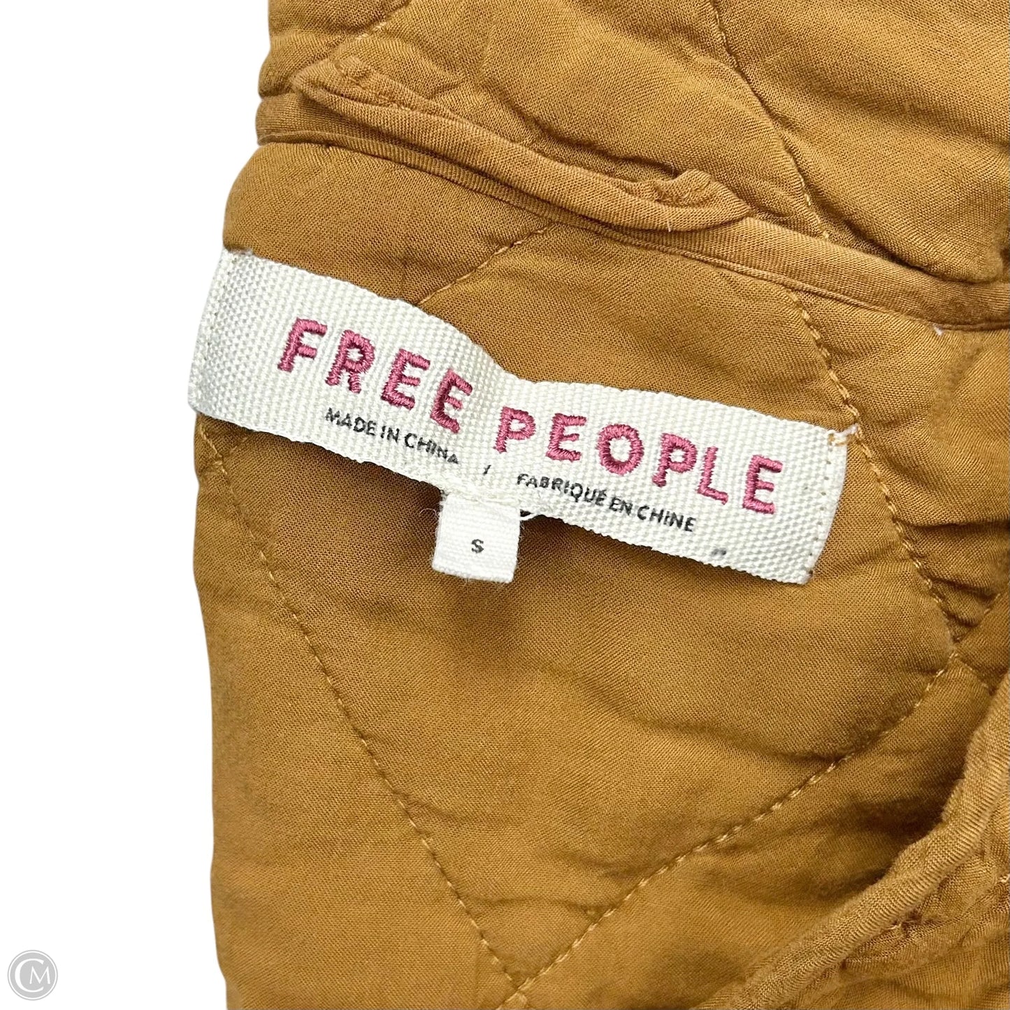Jacket Puffer & Quilted By Free People In Tan, Size: S