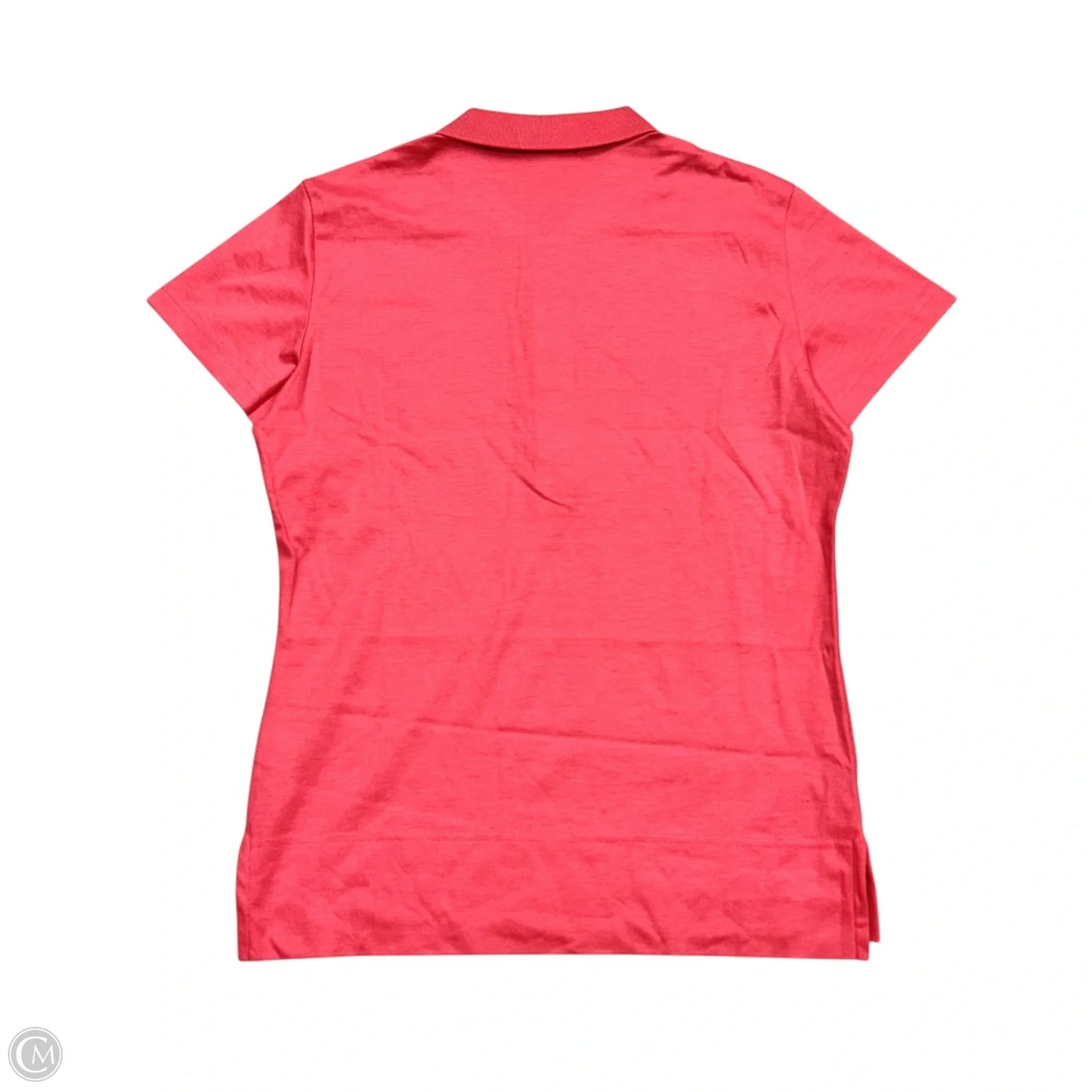 Top Short Sleeve Designer By Facconnable In Coral, Size: L