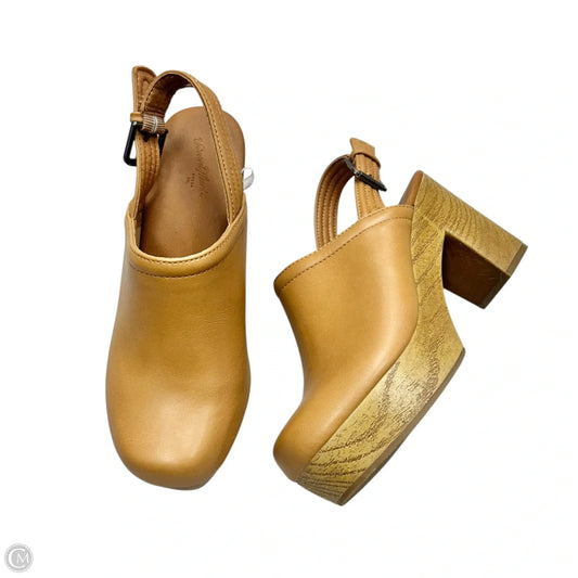 Shoes Heels Block By Universal Standard In Tan, Size: 6.5