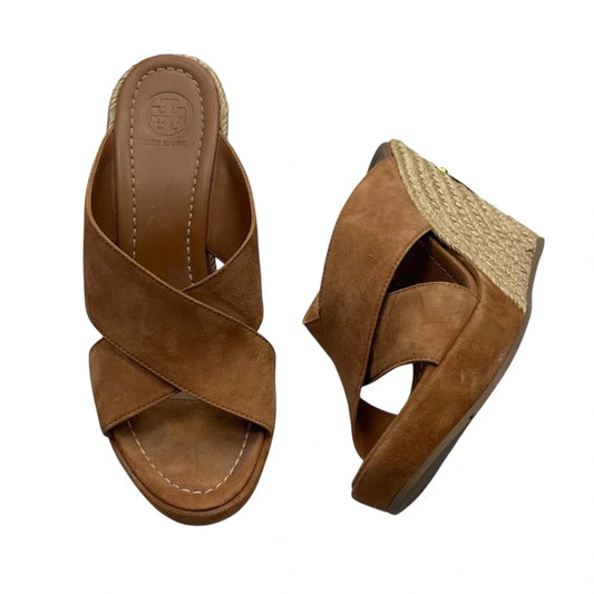 Sandals Designer By Tory Burch In Tan, Size: 8