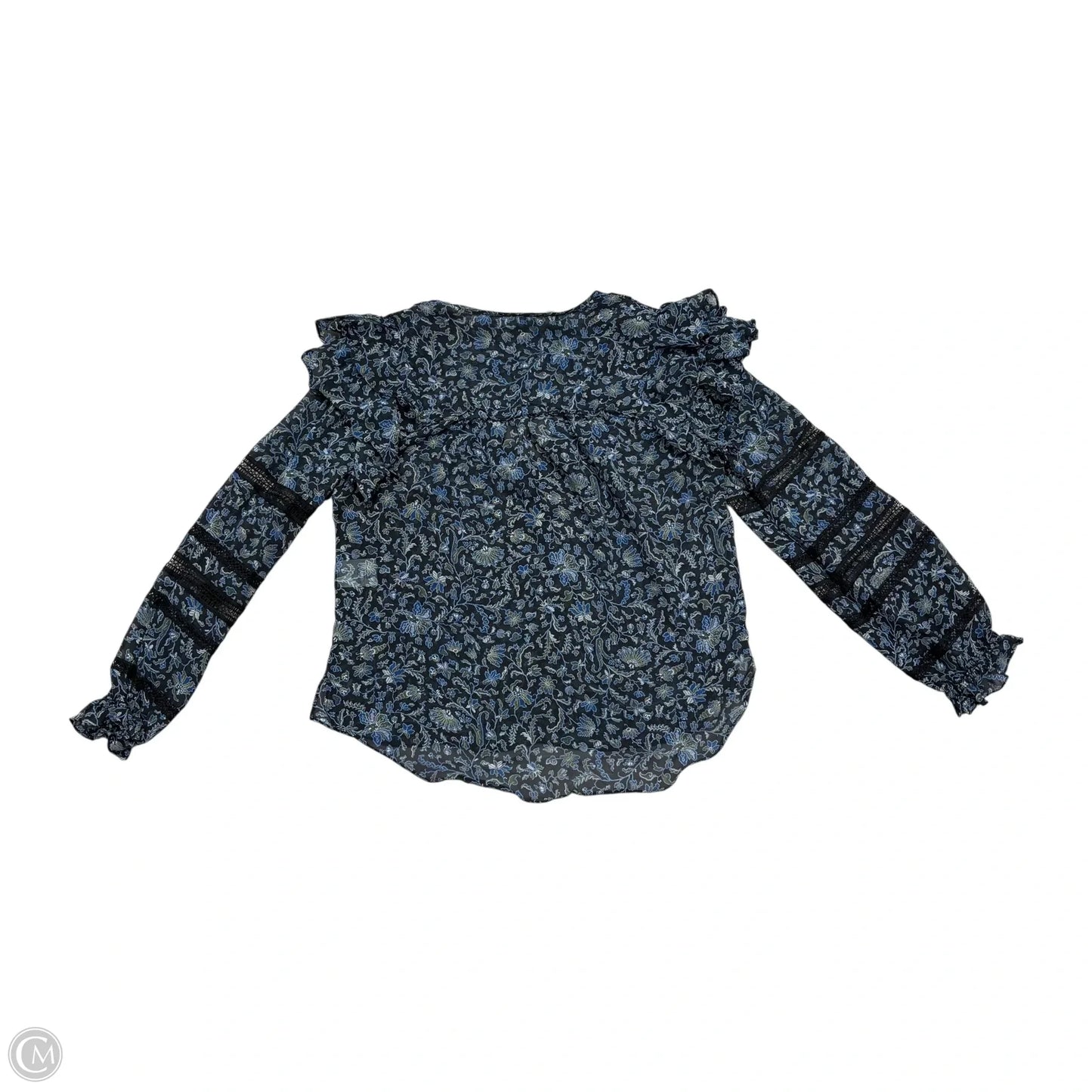 Top Long Sleeve By Veronica Beard In Floral Print, Size: S