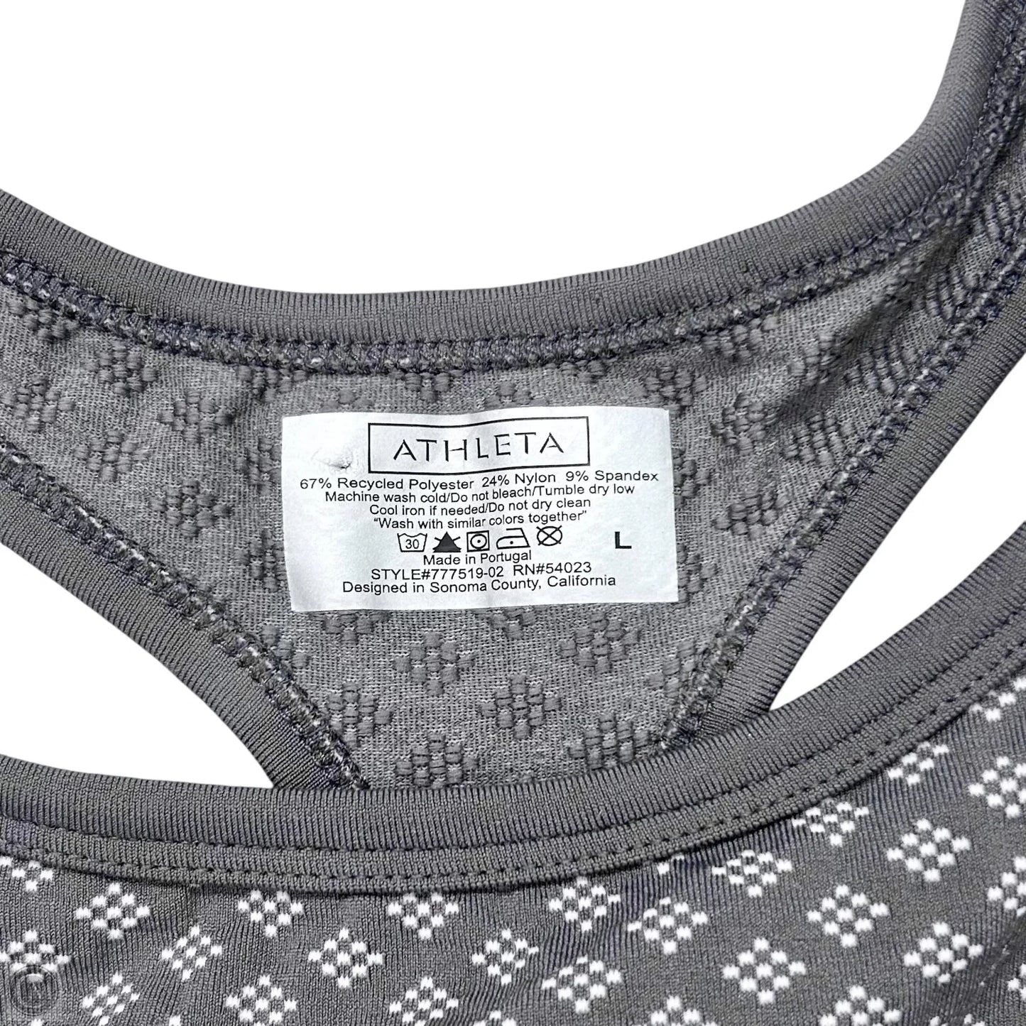 Athletic Tank Top By Athleta In Grey, Size: L