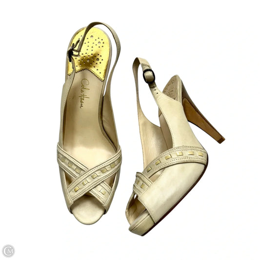 Sandals Heels Stiletto By Cole-haan In Cream, Size: 10.5