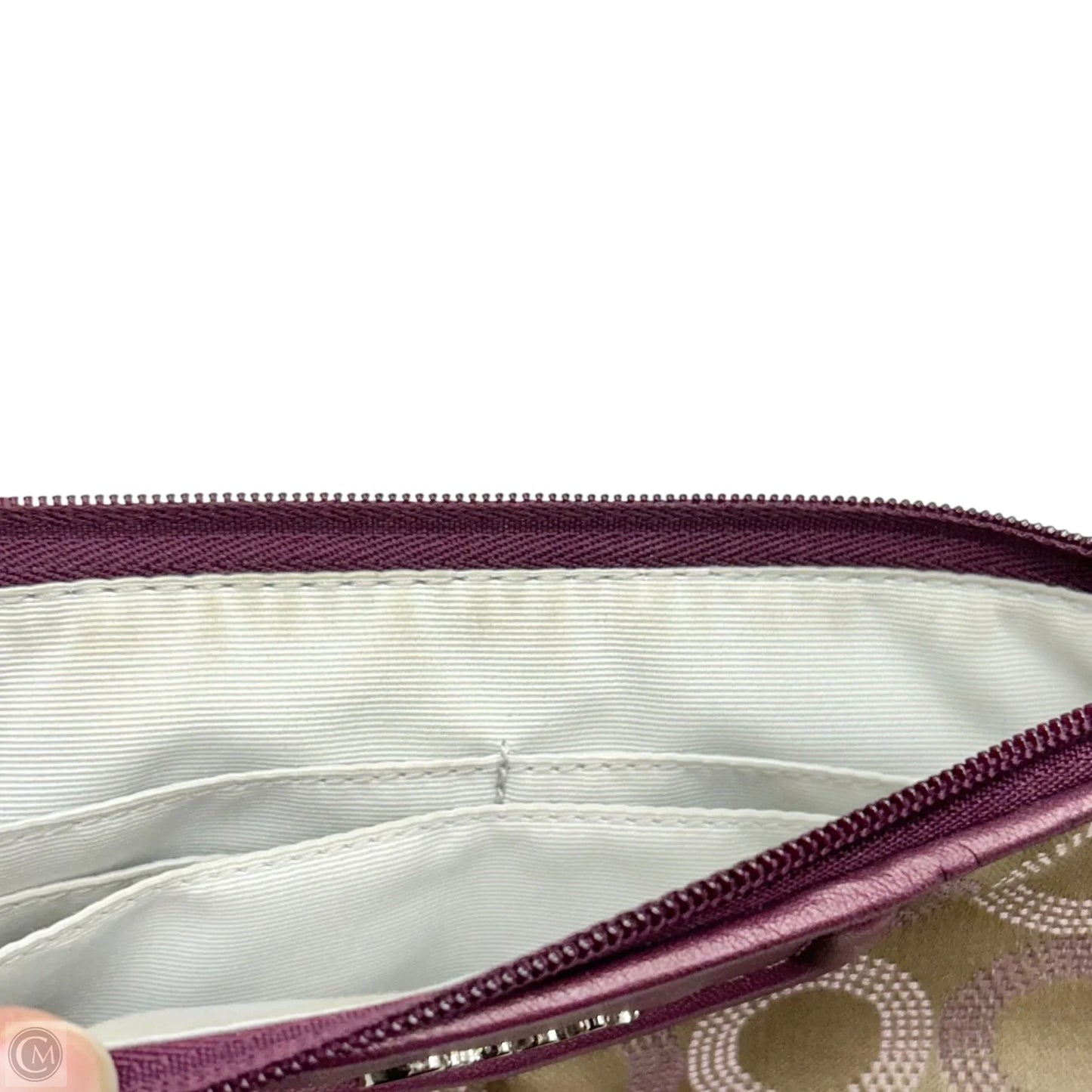 Wristlet Designer By Coach, Size: Medium