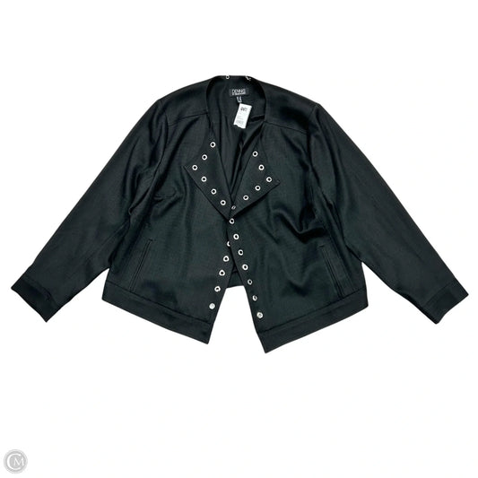 Blazer By Dennis Basso Qvc In Black, Size: 2x