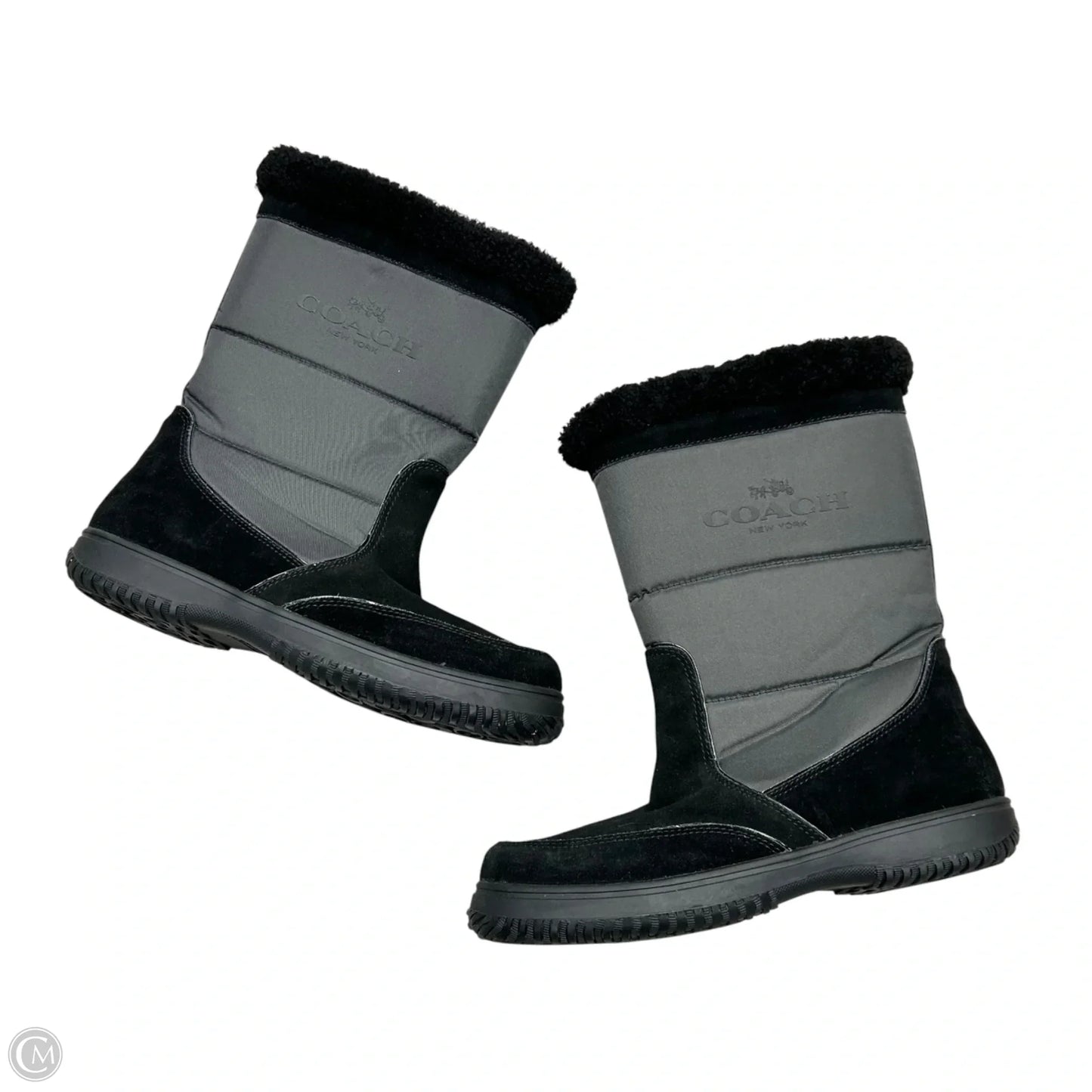 Boots Designer By Coach In Black, Size: 11