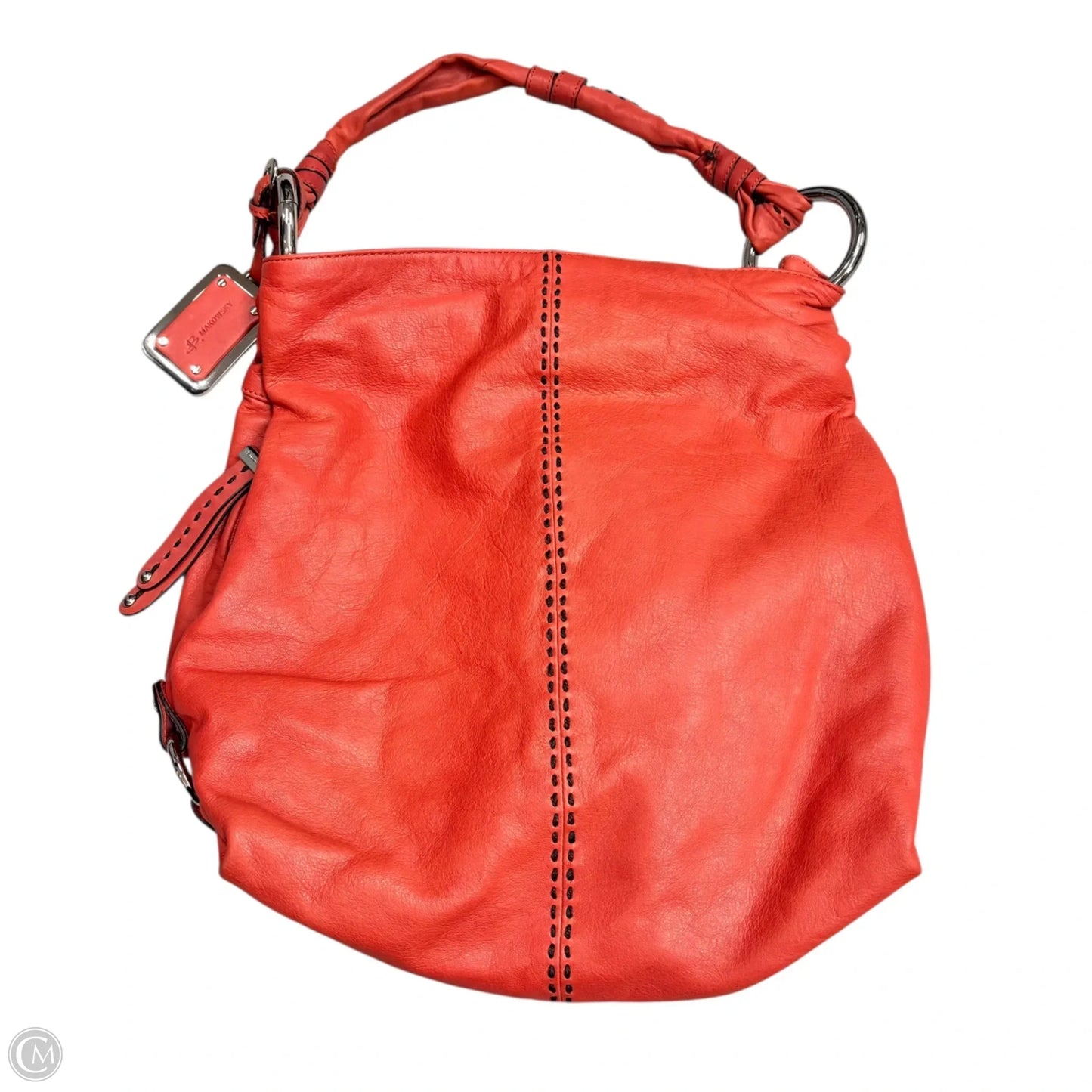 Handbag Leather By B. Makowsky, Size: Large