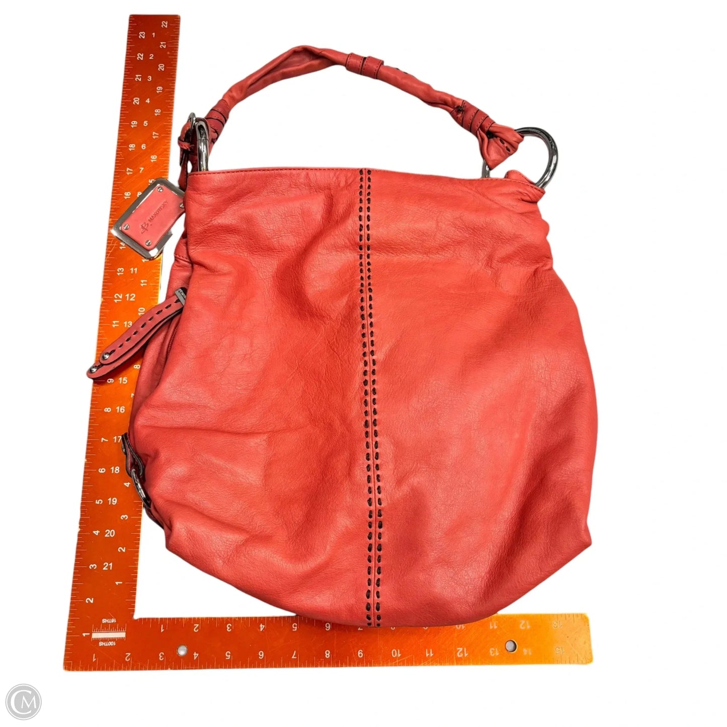 Handbag Leather By B. Makowsky, Size: Large