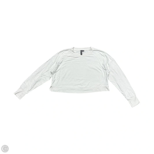 Athletic Top Long Sleeve Crewneck By Sweaty Betty In White, Size: Xl